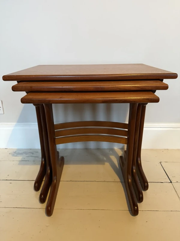 1960's G Plan 'Fresco' Teak Nesting Tables Set Of 3 Mid Century Modern