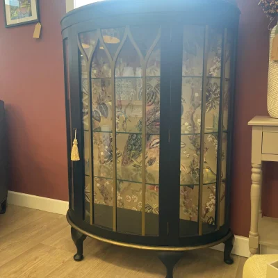 Black Vintage China Cabinet — image 3