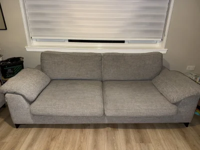 Stylish Grey Two Seater Sofa – Perfect for Any Living Space — image 3
