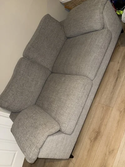 Stylish Grey Two Seater Sofa – Perfect for Any Living Space — image 2
