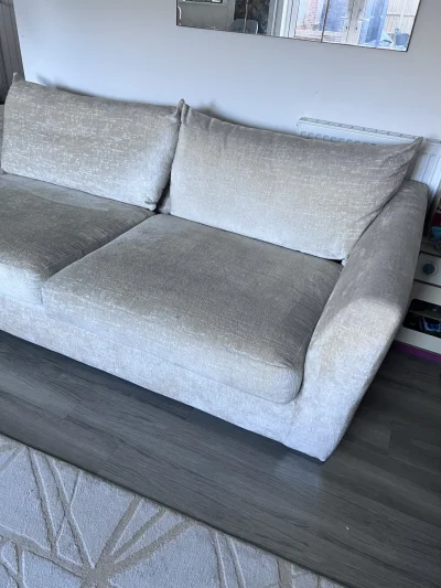 X2 Identical Neutral 3 Seater Sofas — image 2
