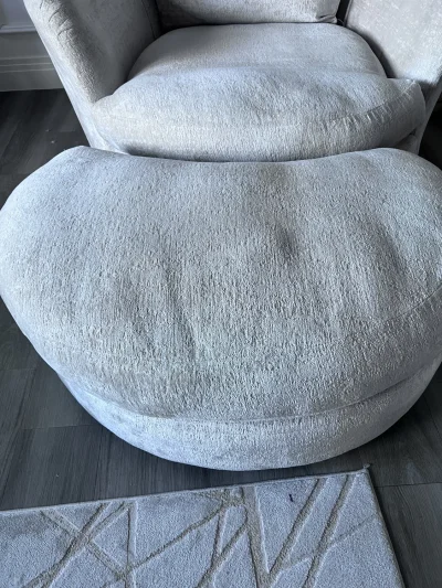 Swivel Cuddle Chair with Footstool — image 2
