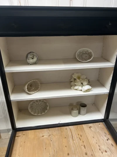 Edwardian vintage hand painted glazed cabinet — image 10