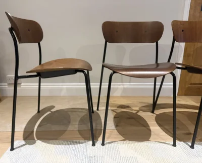 Set of 4 &Tradition AV1 Chairs in Walnut — image 2