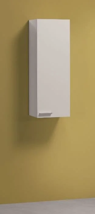 White Gloss Bathroom Wall Cupboard Compact Storage Cabinet