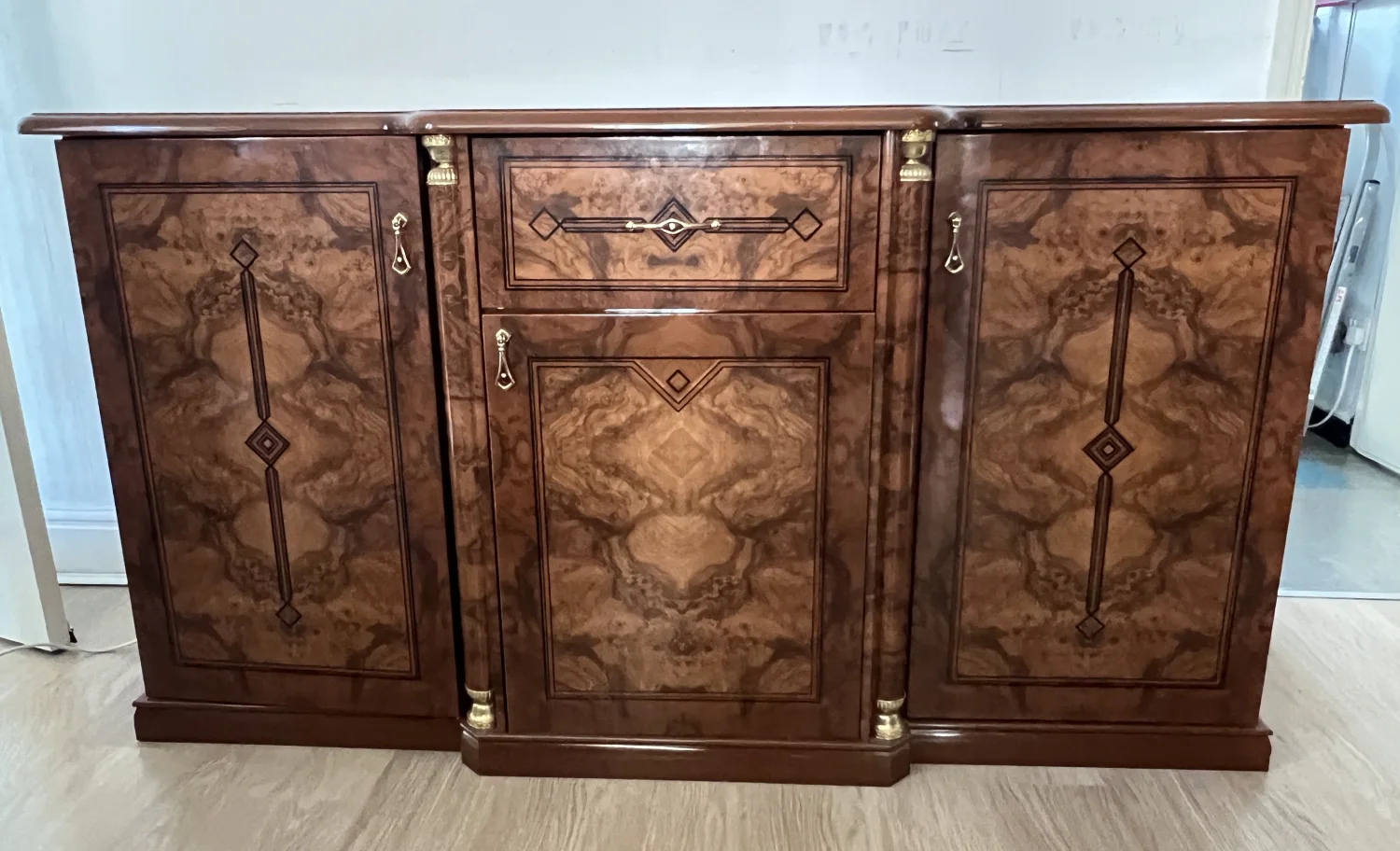 Sideboard Storage Cabinet with Drawers, Doors, and Shelves