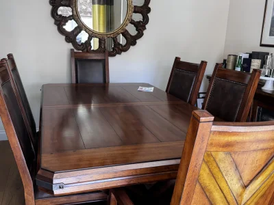 Elegant Vintage Dining Table and Chairs Set