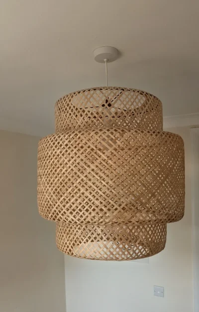 Boho Rattan Decor Set ✨ IKEA SINNERLIG Lamps + Shelf + Lantern — image 3