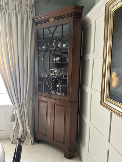 Mahogany Corner cupboard