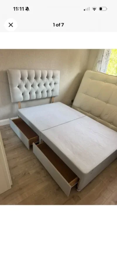 Grey Divan Small Double Bed